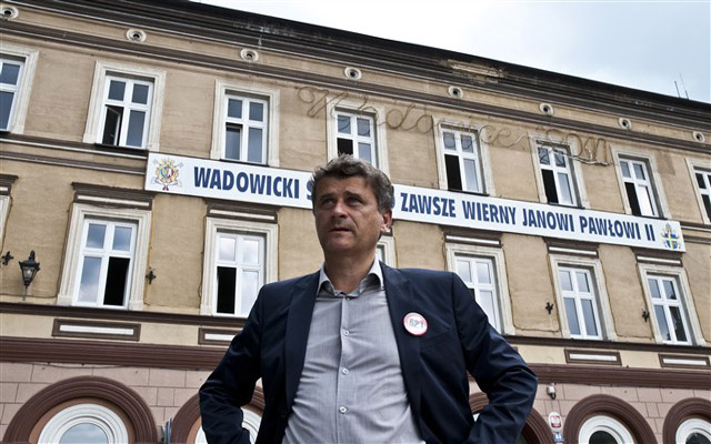 Janusz Palikot w Wadowicach - relacja video