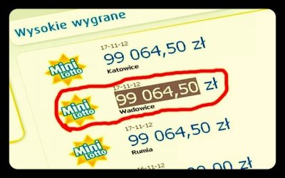 99 064 złotych w Mini Lotto w Wadowicach