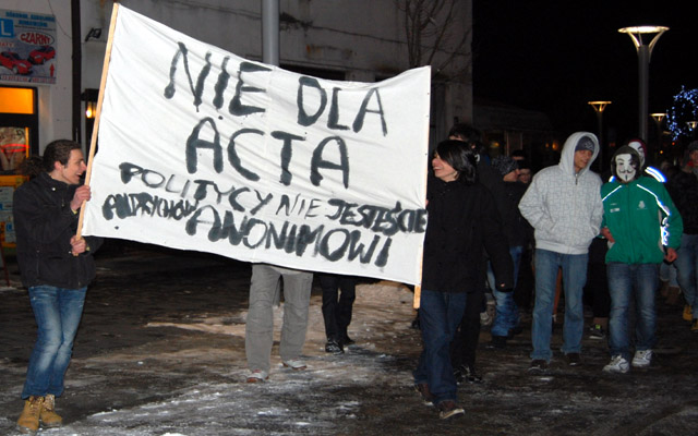 Protestowali przeciwko ACTA