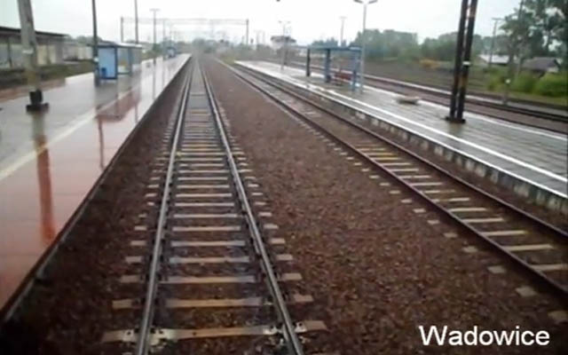 Wirtualna podróż pociągiem do Wadowic
