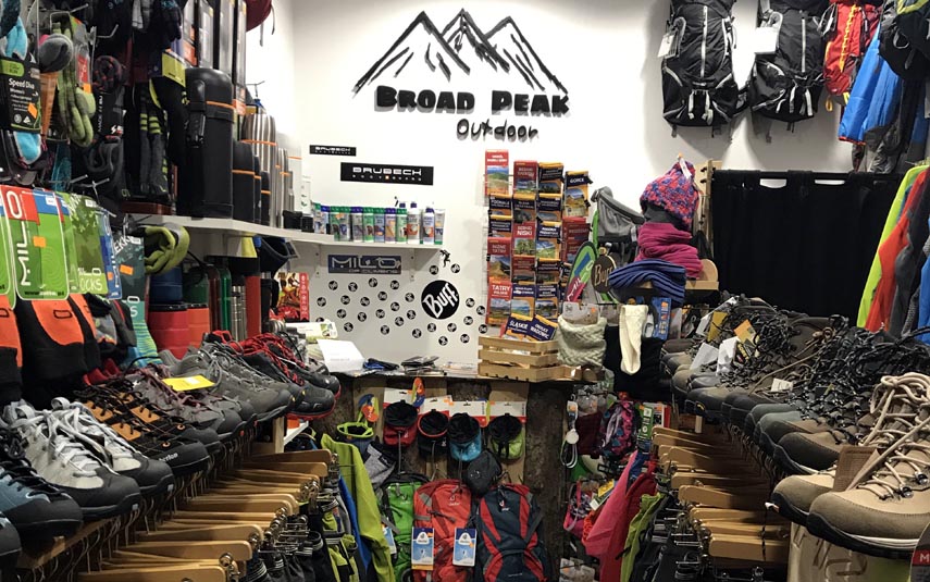 Broad Peak-Outdoor zaprasza na zakupy i do wypożyczalni