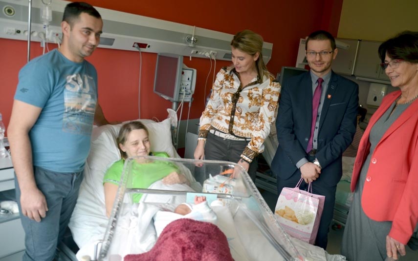 Amelka to pierwsze dziecko urodzone w  wadowickim szpitalu w 2018 roku