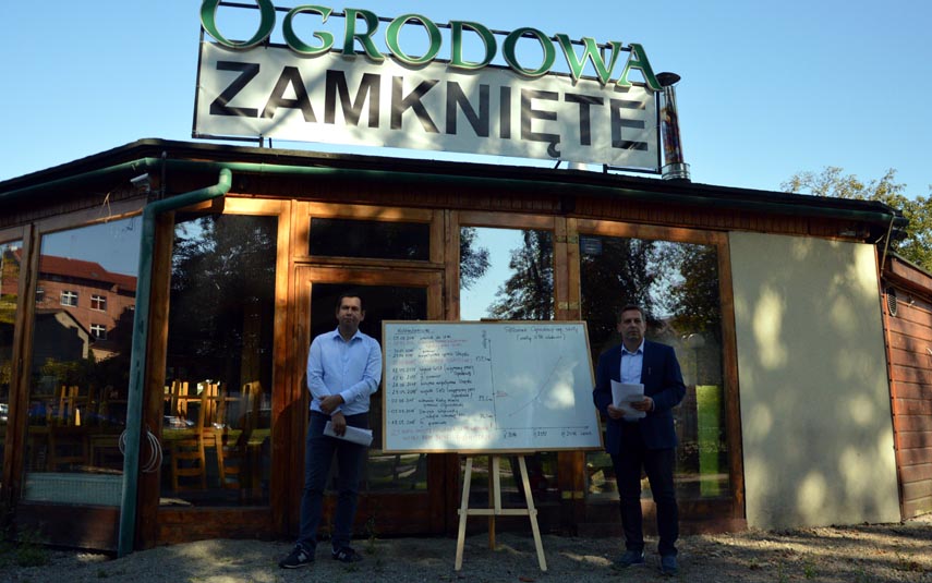 Właściciele Ogrodowej dali głos w sprawie zamknięcia restauracji. Co na to burmistrz Klinowski?