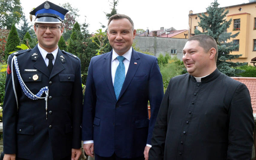 Prezydent Andrzej Duda z wizytą w andrychowskiej parafii