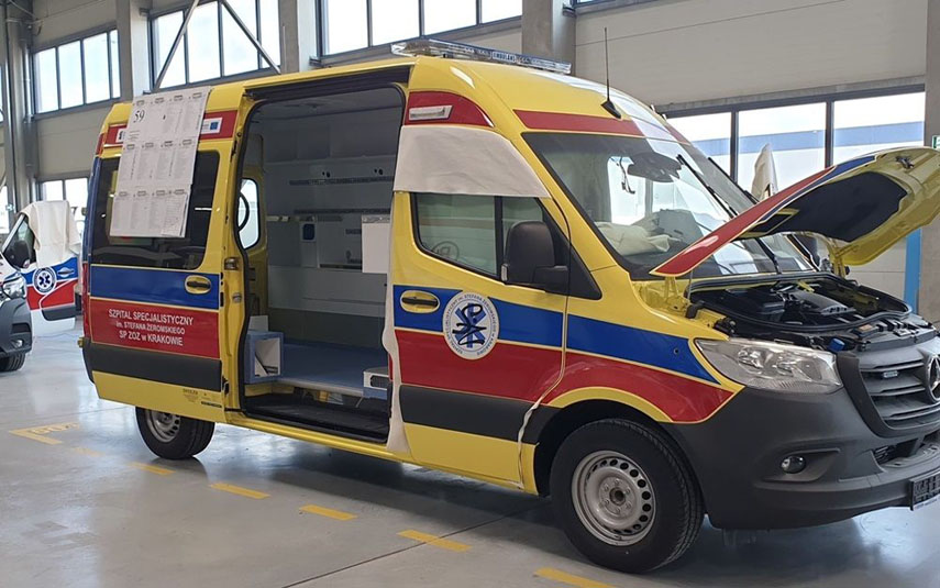 50 nowych ambulansów trafi do szpitali w Małopolsce, również do wadowickiego