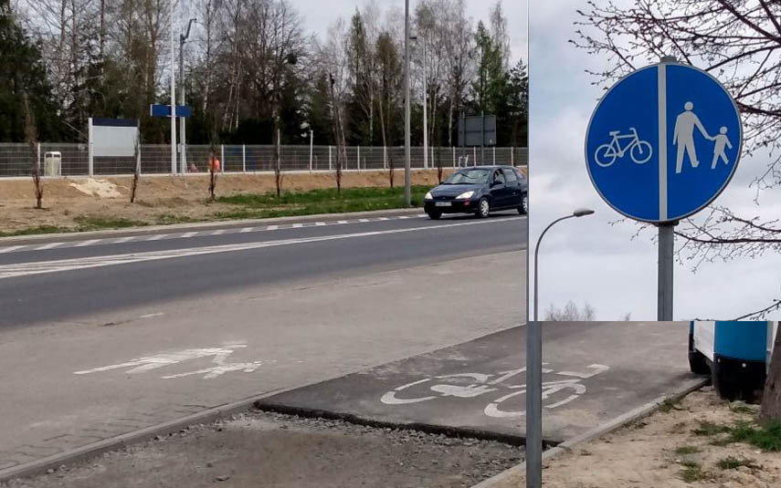 Coś burmistrzowi Kalińskiemu słabo wychodzą te ścieżki rowerowe...