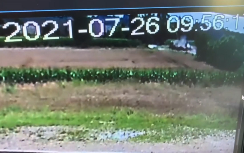 Jest nagranie wideo z wypadku w Gierałtowicach. Kierowca zlekceważył znak STOP