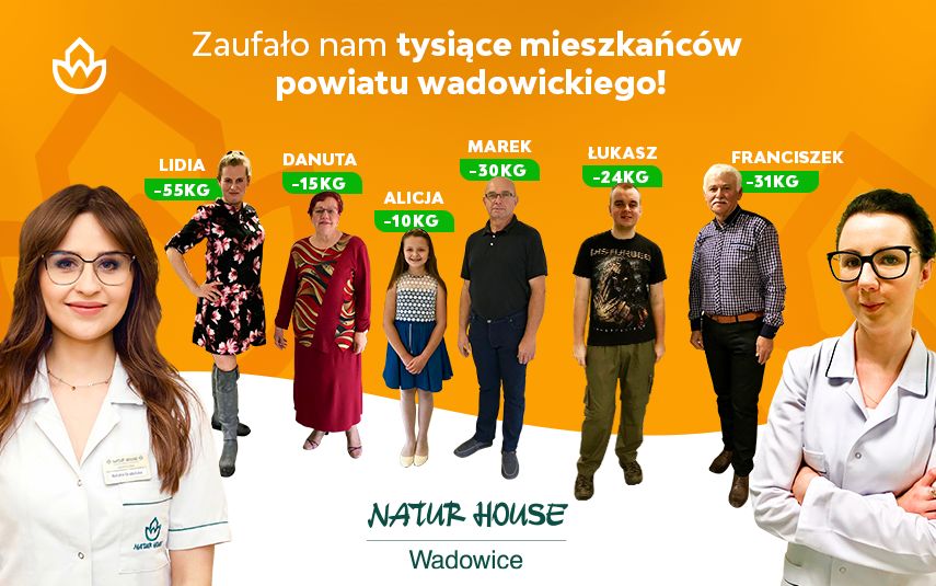 Lider odchudzania - Naturhouse w Wadowicach zaprasza na darmowe stacjonarne konsultacje z dietetykiem!
