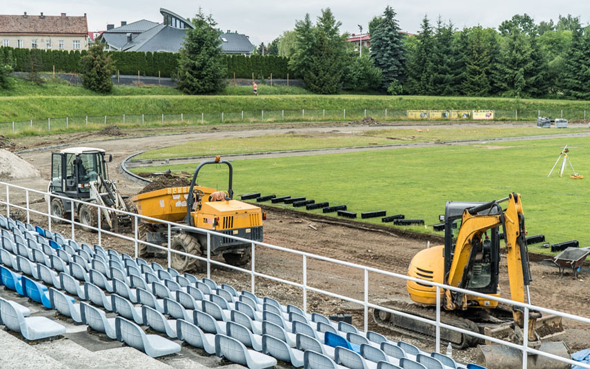 Trwa remont stadionu Kalwarianki