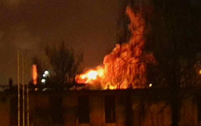 Wybuch i pożar w zakładach chemicznych w Oświęcimiu. W akcji gaśniczej także strażacy z naszego powiatu