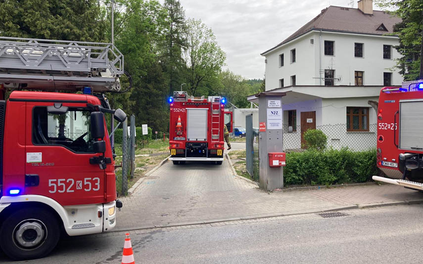 Strażacka interwencja w andrychowskim szpitalu