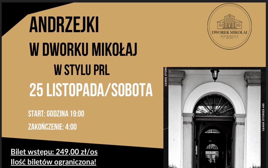 Impreza Andrzejkowa w stylu PRL w Dworku Mikołaj!